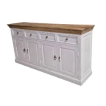 Rustic Slatted Door Storage Sideboard