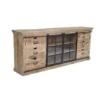 Rustic Barn-Door Storage Sideboard