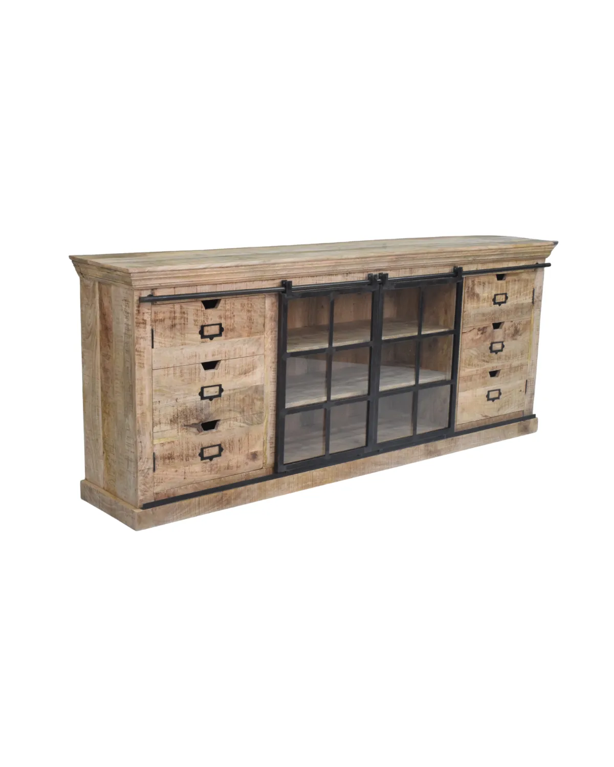 Sideboards -2 Rustic Barn-Door Storage Sideboard - Image 1
