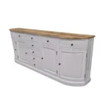 Elegant Curved White Heritage Sideboard