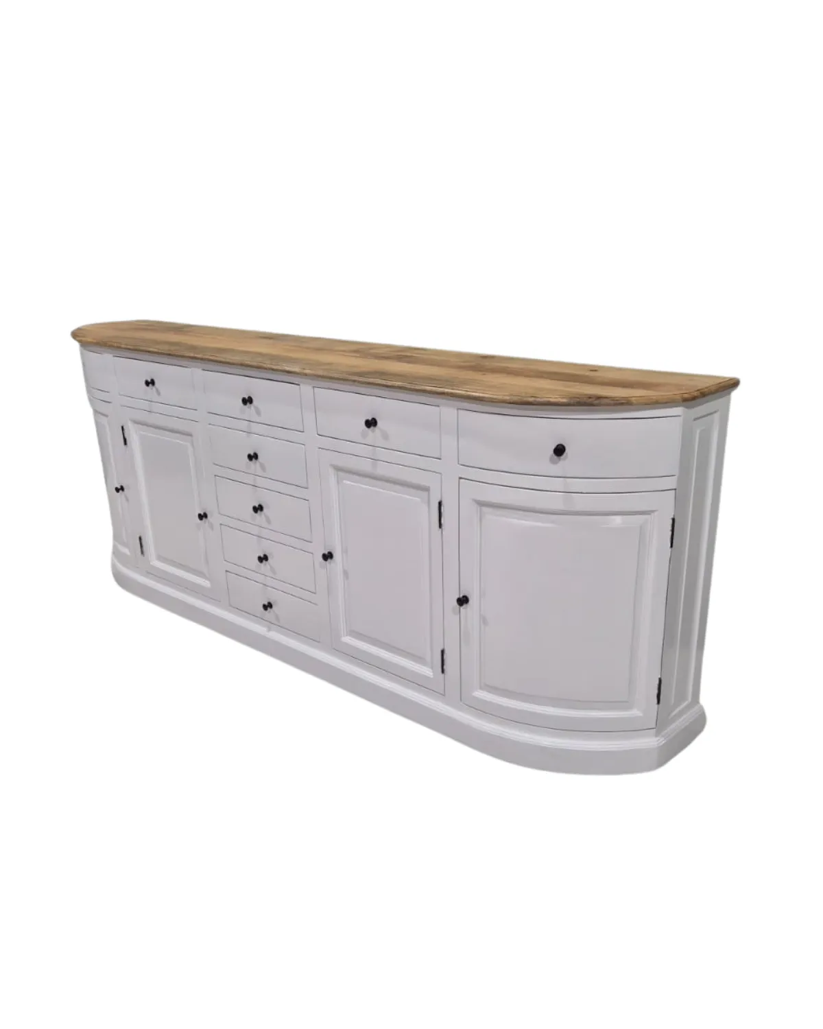 Sideboards -24 Elegant Curved White Heritage Sideboard - Image 1