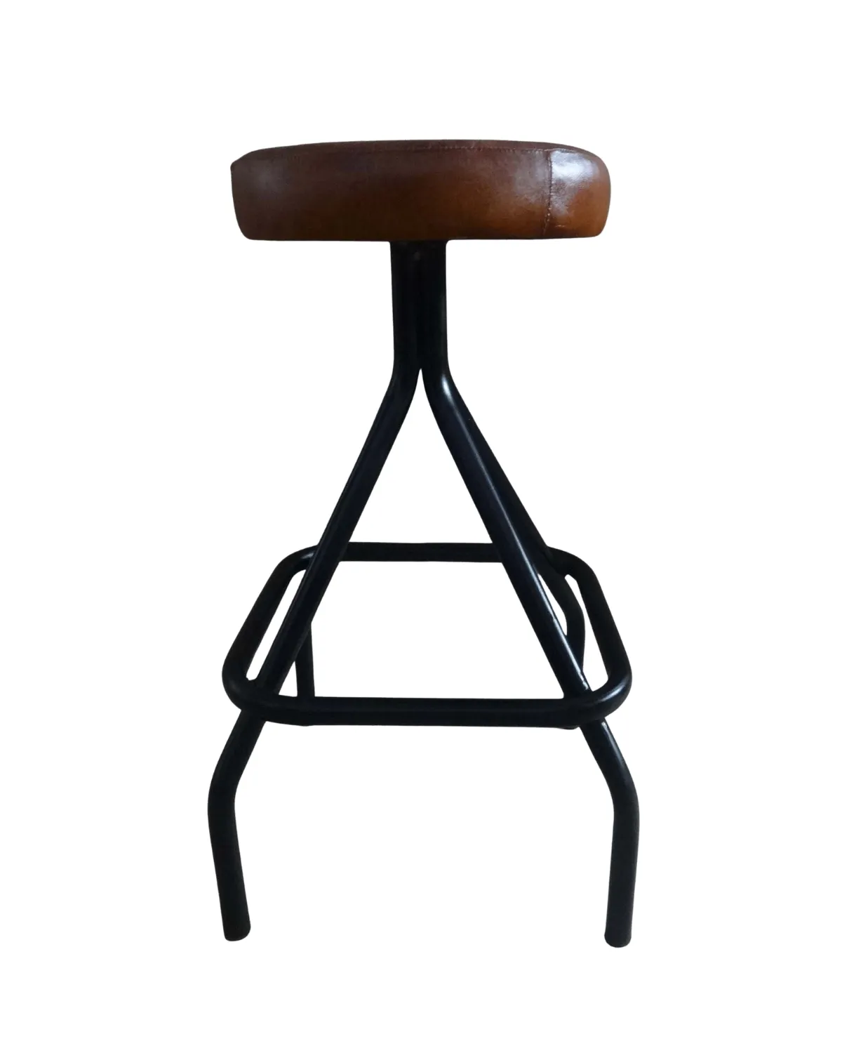 Stool -15 Heritage Adjustable Leather Workshop Stool - Image 1
