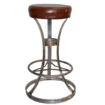 Antique Brass Adjustable Workshop Stool