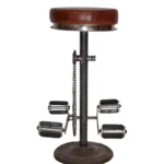 Classic Blacksmith Adjustable Wooden Stool