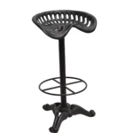 Ornate Cast Iron Saddle Stool