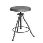 Deep Teal Industrial High Stool