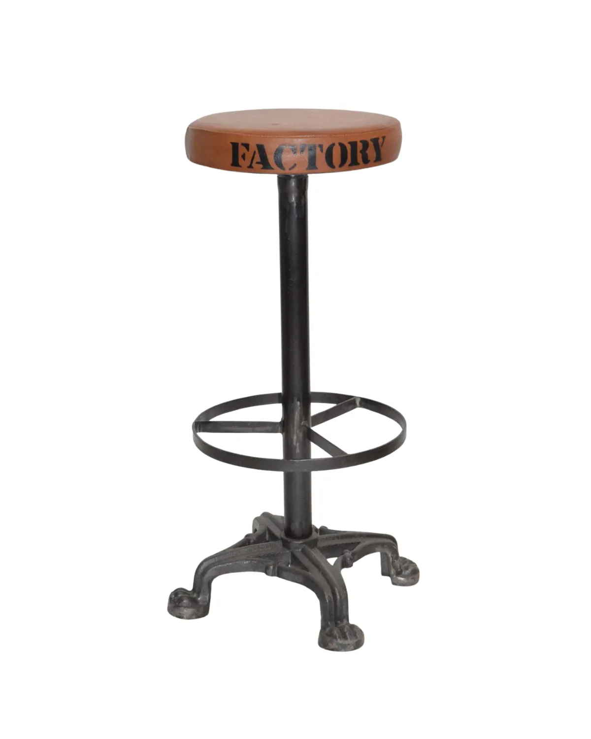 Stool -33 Factory Vintage Industrial Bar Stool - Image 1