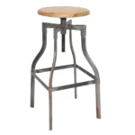 Raw Steel Adjustable Workshop Stool