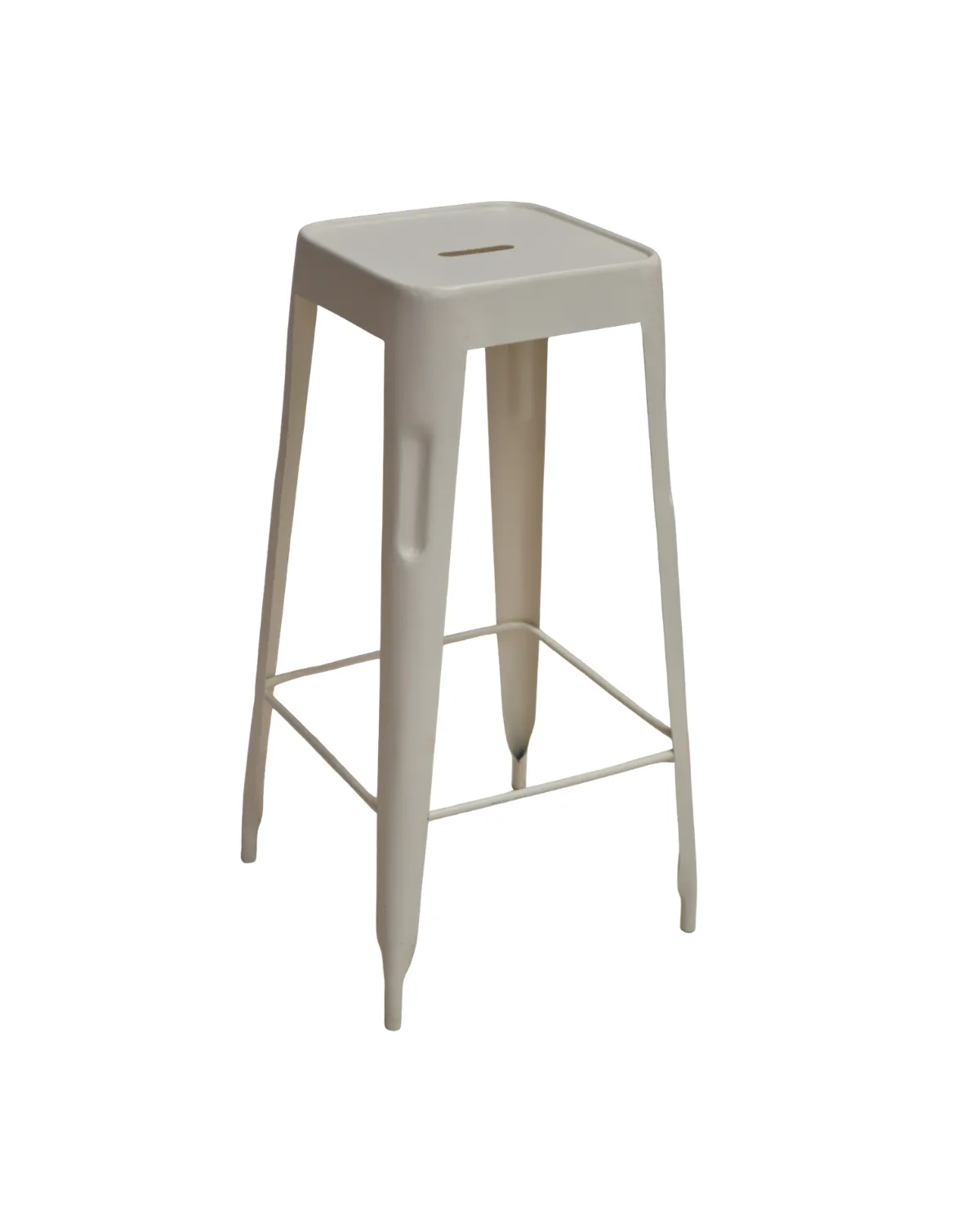 Stool -35 Classic Ivory Industrial Counter Stool - Image 1