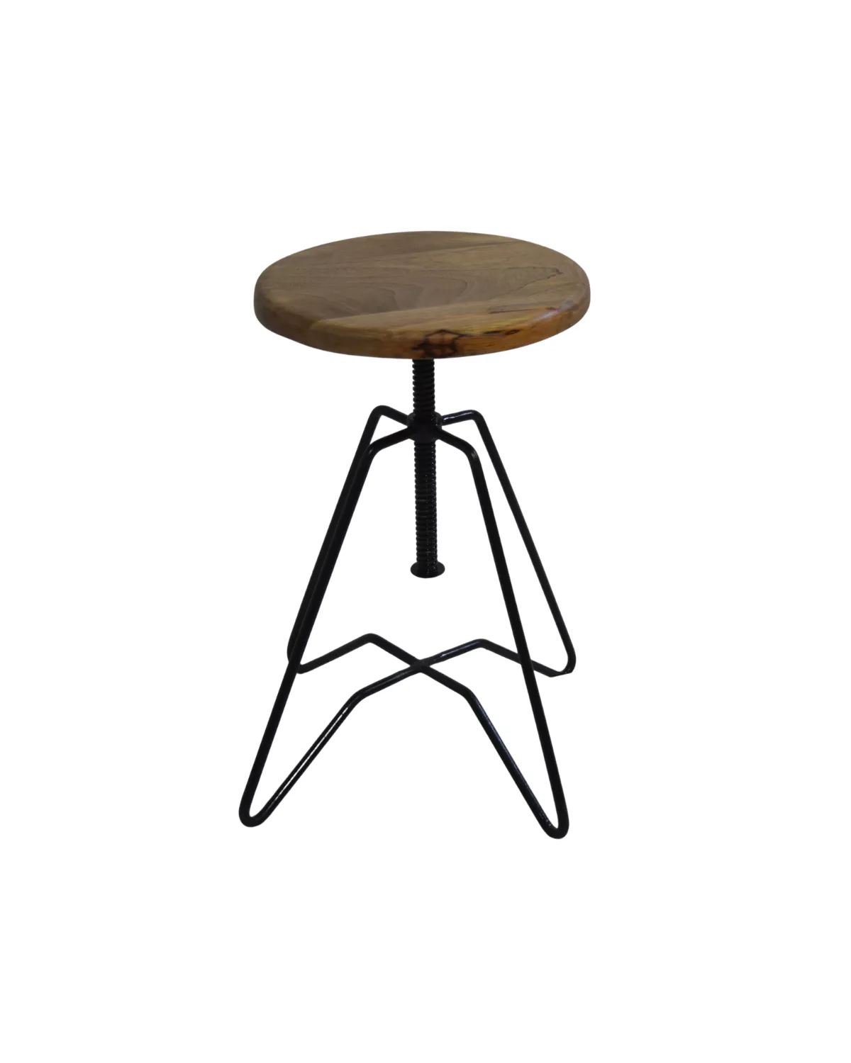 Stool -42 Rustic Star-Frame Adjustable Stool - Image 1