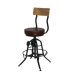 Vintage Workshop Backrest Stool
