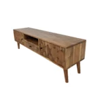 Artisan Carved Wood TV Console