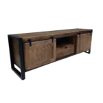 Industrial Barn Door Media Console