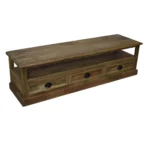 Heritage Wood Three-Drawer Media Console
