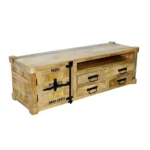 Rustic Crate Front TV Console
