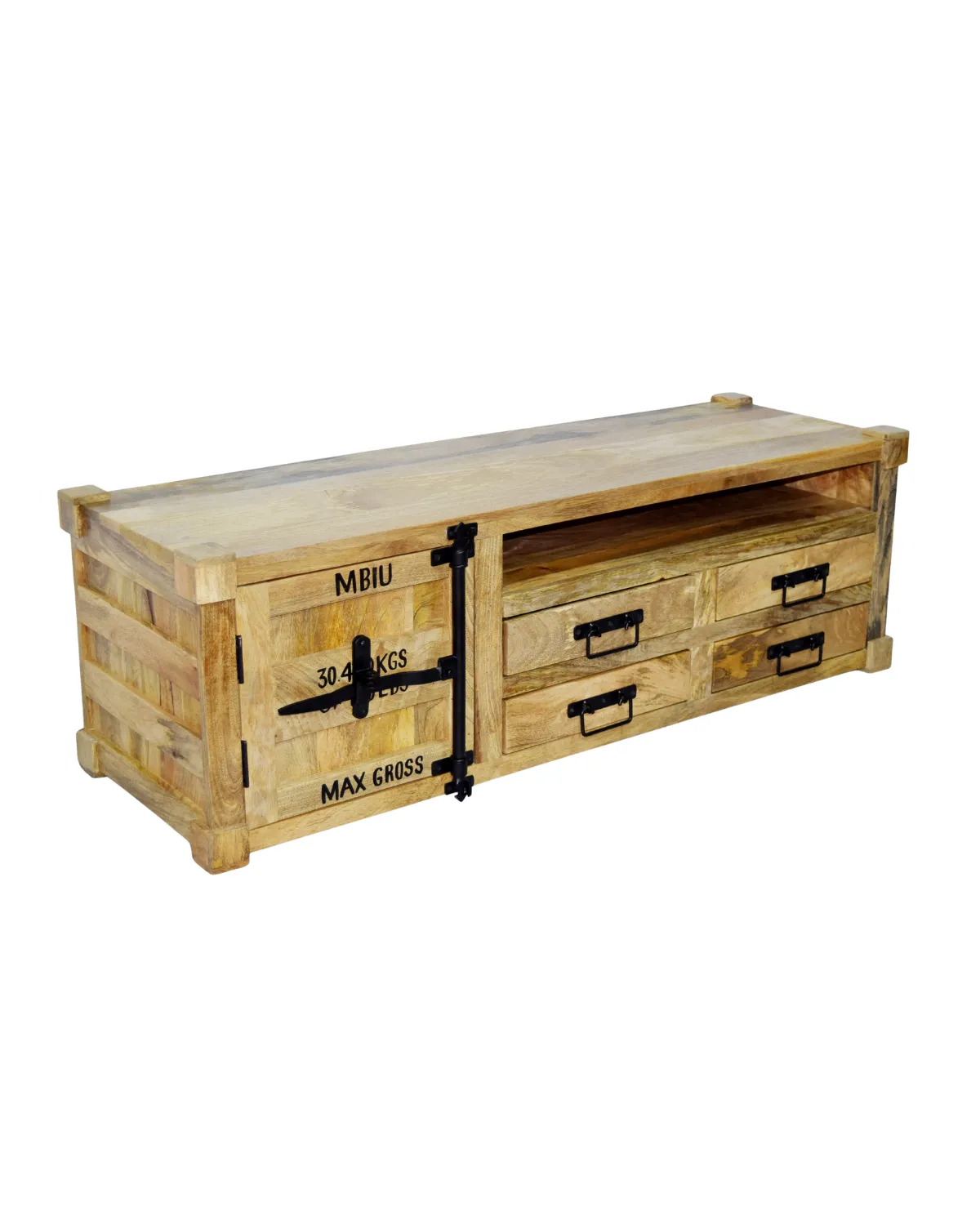 TVC-16 Rustic Crate Front TV Console - Image 1