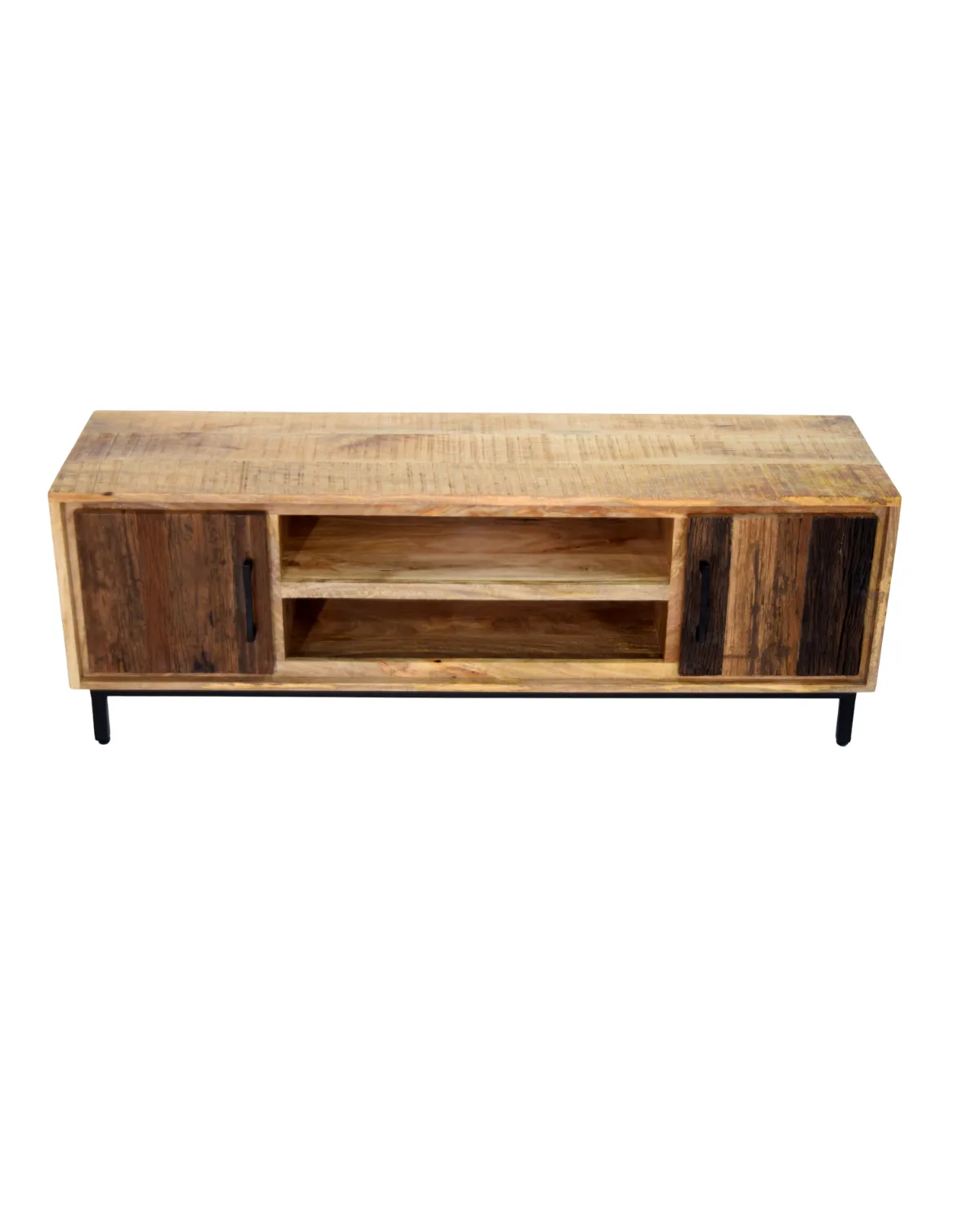 TVC-22 Natural Wood Minimalist TV Unit - Image 1