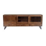 Vintage Ribbed Door TV Sideboard