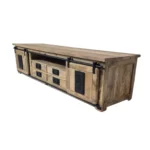 Industrial Sliding Door Media Console