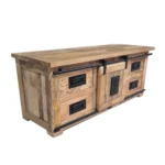 Rustic Sliding Drawer TV Console