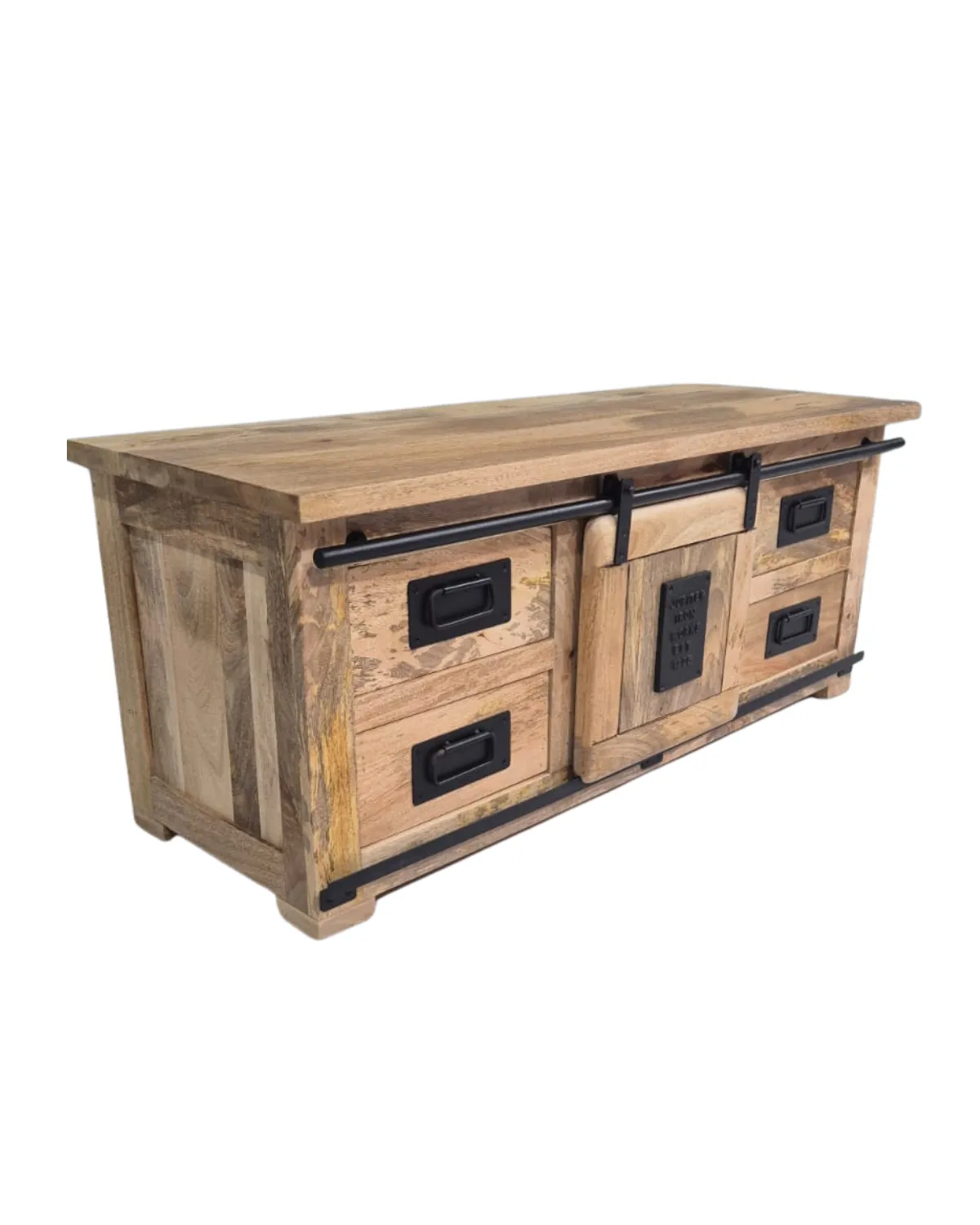 TVC-31 Rustic Sliding Drawer TV Console - Image 1