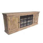 Elegant Glass Door Display TV Cabinet