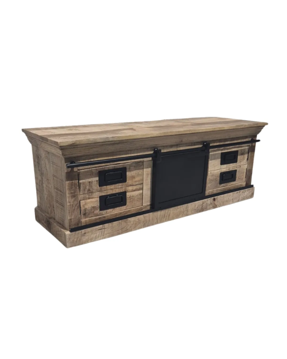TVC-36 Rustic Barn Door Storage TV Console - Image 1