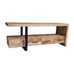Modern Minimalist Open Shelf TV Console