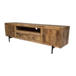 Geometric Panel Floating-Leg TV Console
