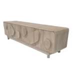 Sculpted Pattern Rustic TV Console