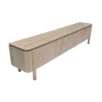 Minimalist Natural Wood Storage TV Console