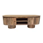 Rustic Sliding Door TV Console