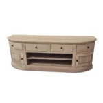 Classic Curved Storage TV Console