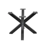 Industrial X-Frame Metal Table Base