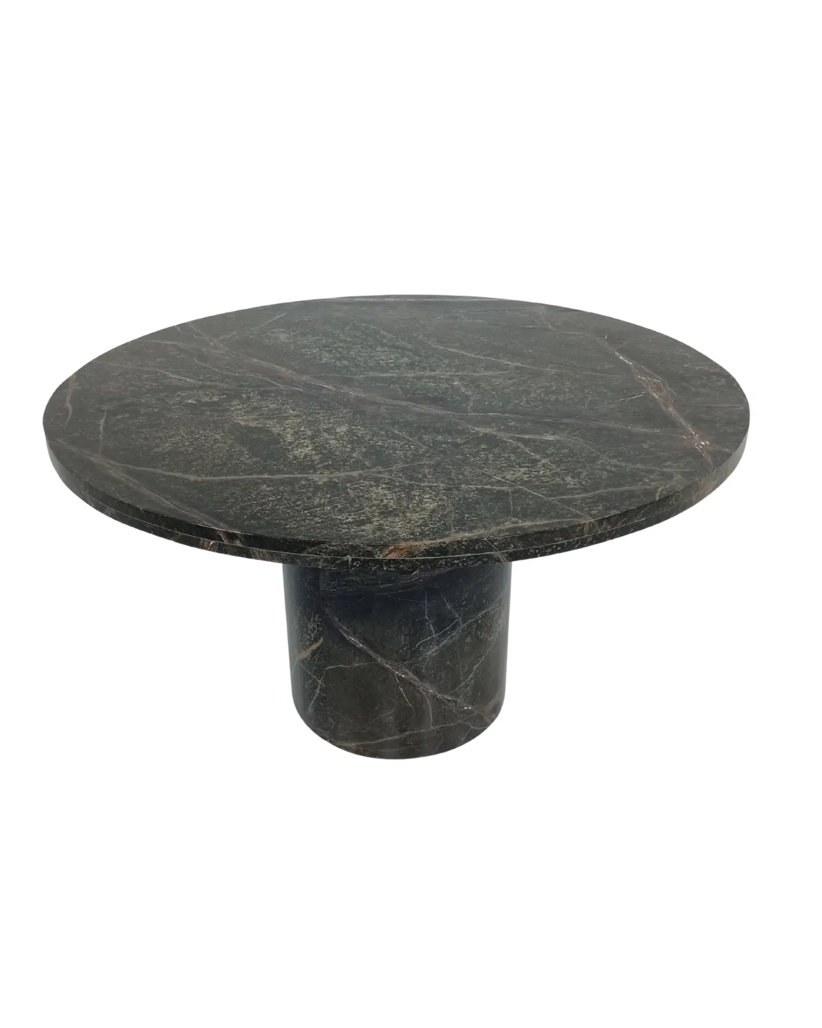 Table-16 Midnight Marble Round Dining Table - Image 1