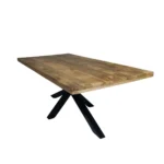Classic Reclaimed Wood Trestle Dining Table
