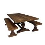 Modern Cross-Leg Wooden Dining Table