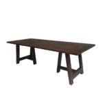 Rustic Wooden Trestle Dining Table