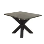 Modern Stone Top Cross-Base Table