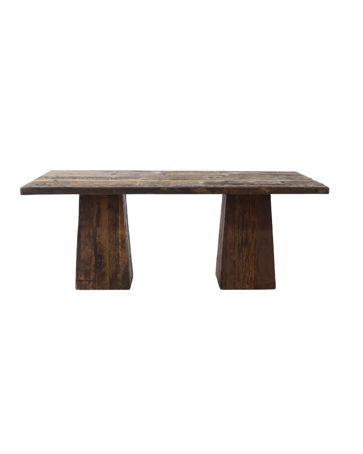 Table-44 Rustic Reclaimed Wood Console Table with Solid Wood Legs - Image 1