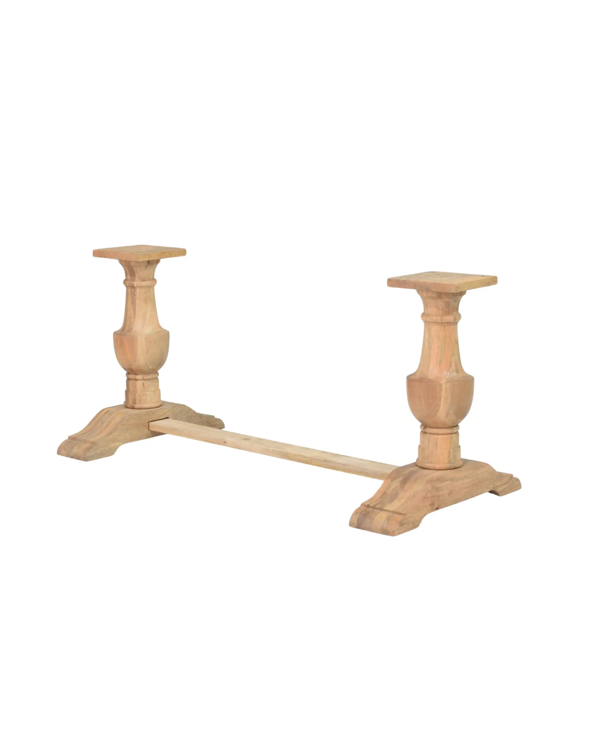 Table-45 Carved Solid Wood Table Base - Image 1