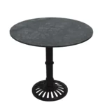 Classic Round Marble Top Pedestal Table