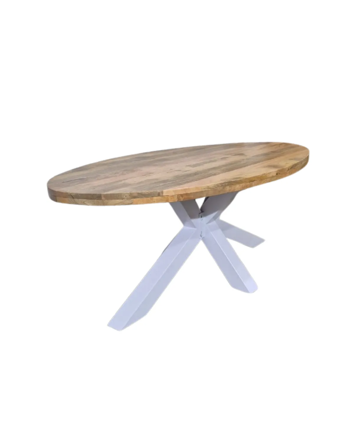 Table-50 Natural Wood Trestle Dining Table - Image 1