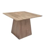 Modern Natural Wood Pedestal Dining Table