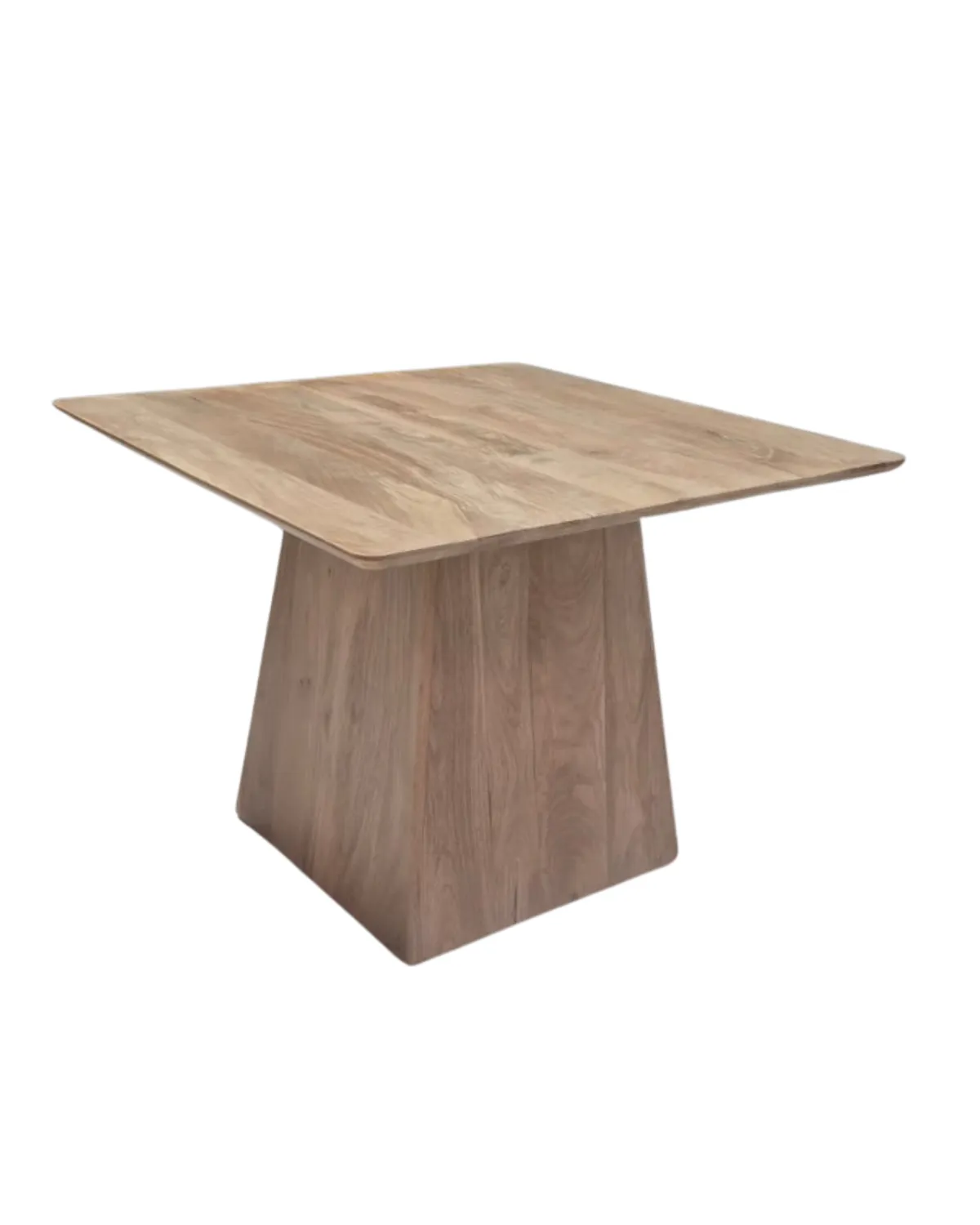 Table-57 Modern Natural Wood Pedestal Dining Table - Image 1