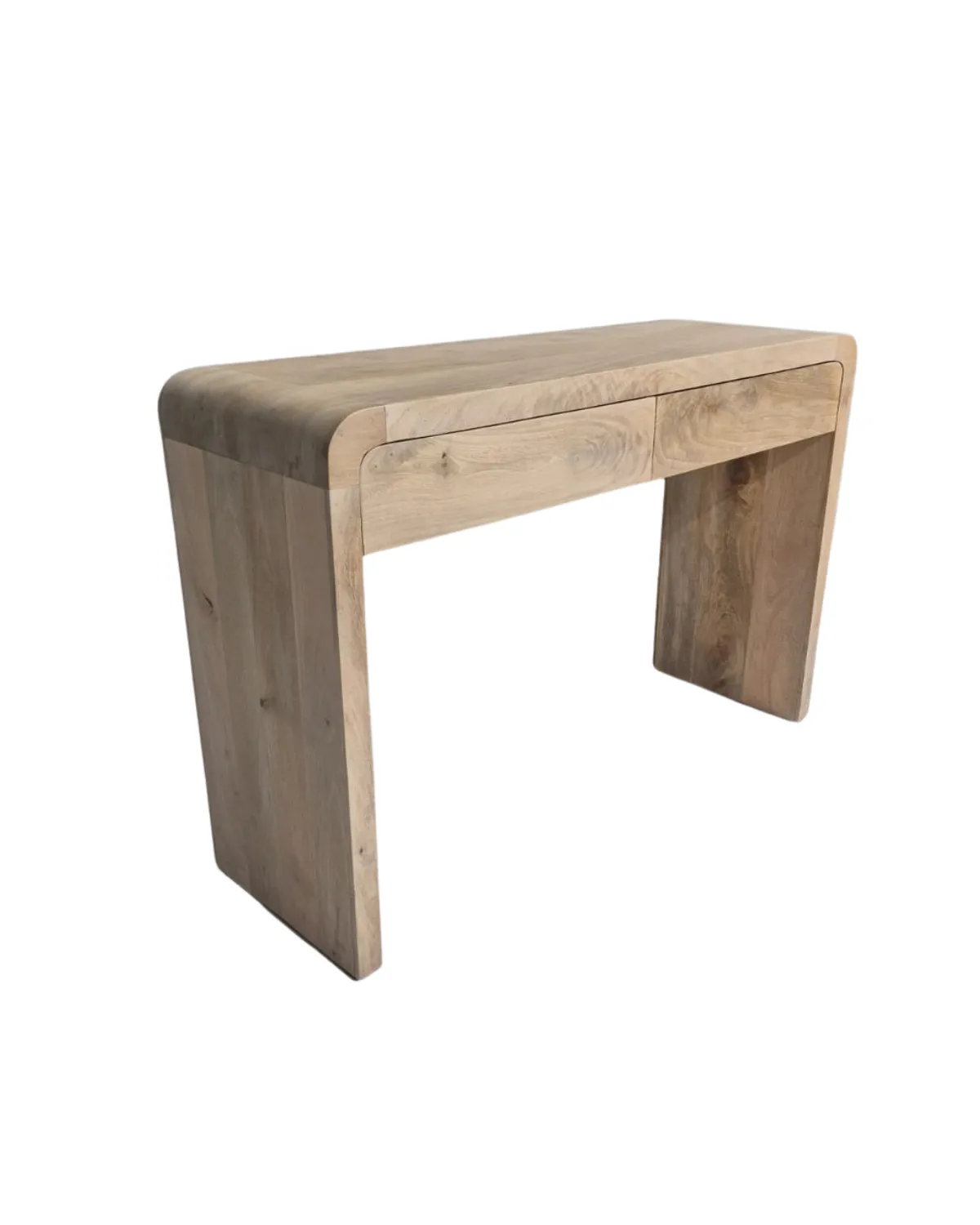 Table-60 Minimalist Natural Wood Console Table - Image 1