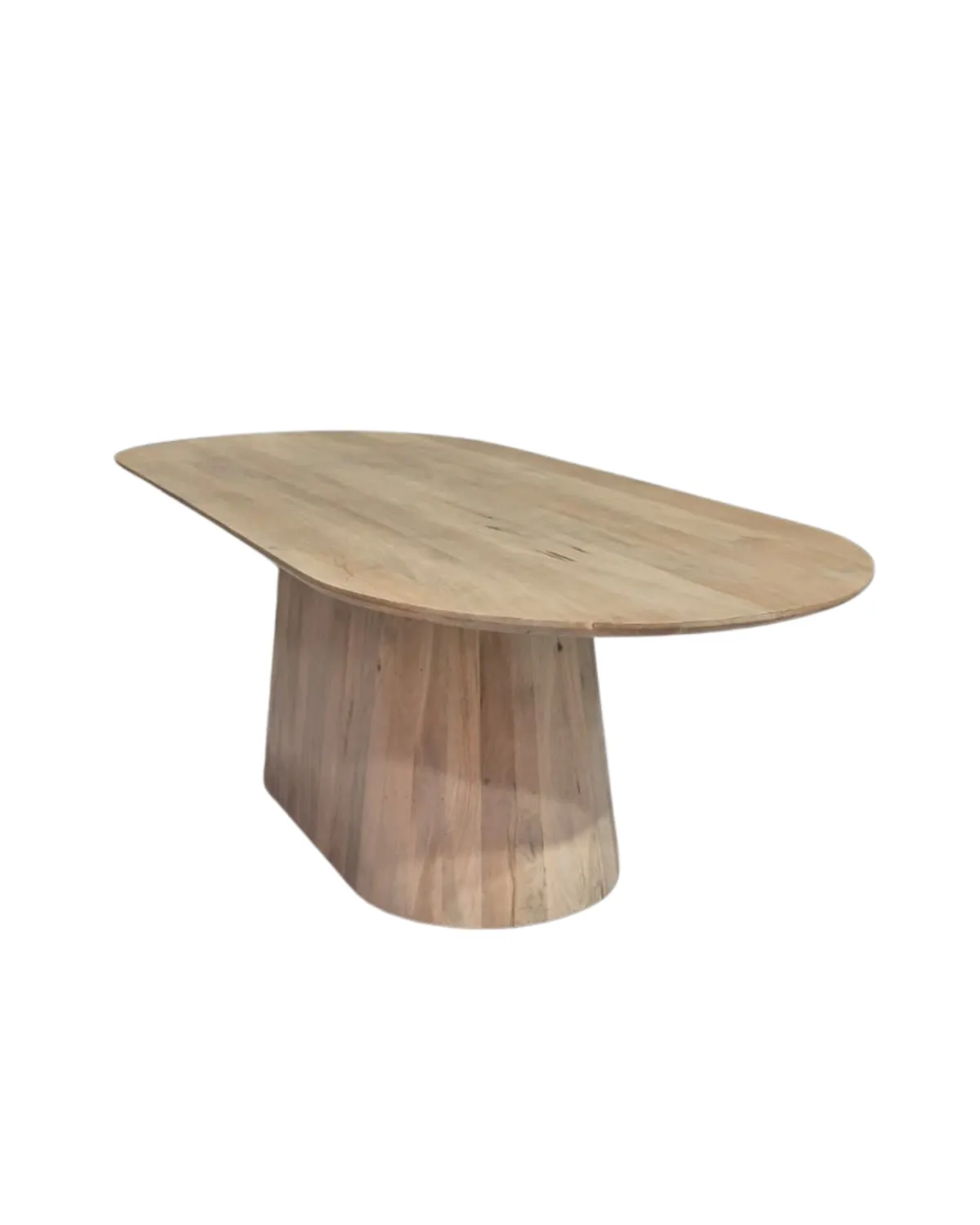 Table-62 Organic Pedestal Wooden Coffee Table - Image 1