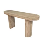 Organic Edge Wooden Console Table