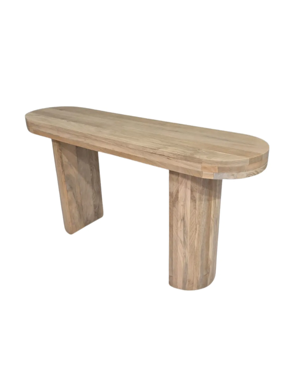 Table-63 Organic Edge Wooden Console Table - Image 1