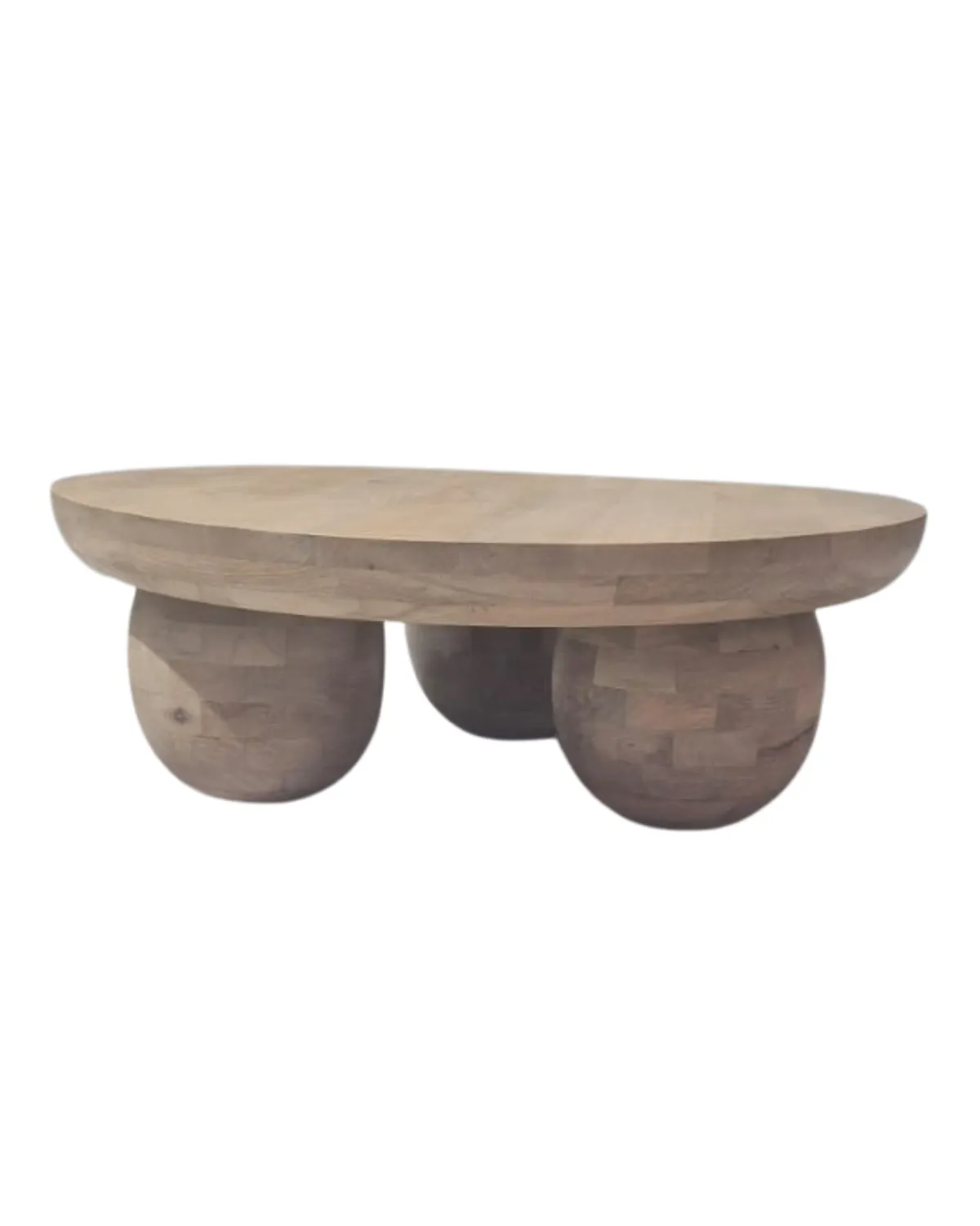 Table-64 Sculptural Three-Leg Wooden Coffee Table - Image 1